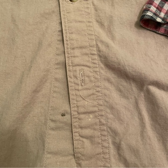 VINTAGE Western Southern Cowboy Cowgirl Plaid Aztec Pattern Shirt Medium - Picture 8 of 12